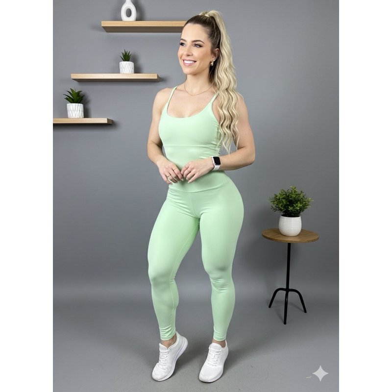 CONJUNTOS FITNESS FEMININO | MACACÃO TECIDO POLIAMIDA OU SUPLEX - CONJUNTOS | POUCAS PEÇAS - Imagem 7