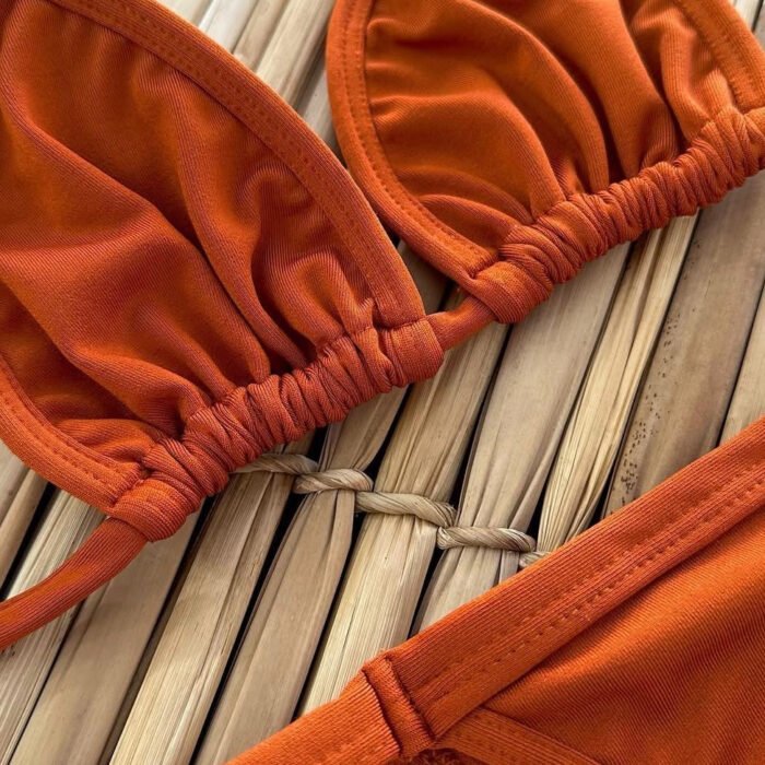 Biquini fita calcinha fio cortininha sem bojo biquíni fita de marquinha calcinha